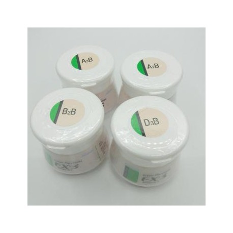 Polvo de porcelana dental EX-3 materiales consumibles dentales polvo de porcelana de metal