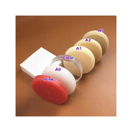 5 Pcs/lot OD98*20mm Bloques dentales CAD/CAM PMMA para coronas temporales