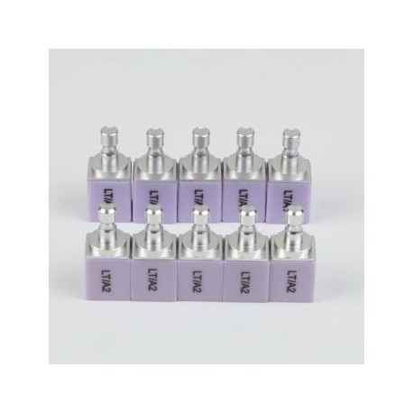 5Pcs C14 HT/LT Bloques dentales de litio dislicado E-max Cad Cam para Sirona Cerec