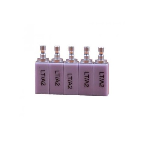 5 Pcs C14 LT Bloque de vitrocerámica de disilicato de litio de baja translucidez