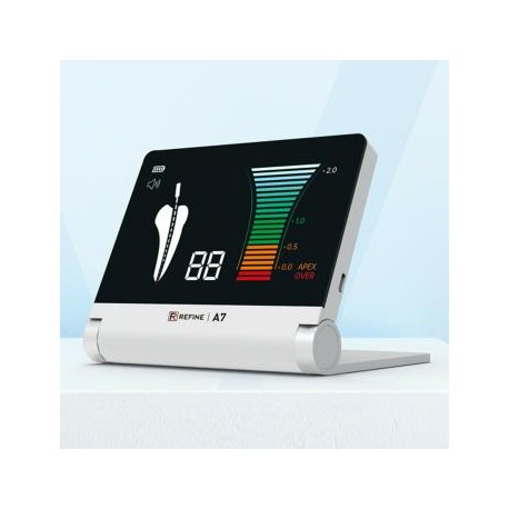 Refine A7 Localizador de ápice plegable profesional con pantalla LCD de 5,1" Tipo 2 en 1