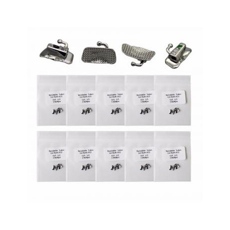 5 kits Tubos bucales de ortodoncia dentales 1st 2nd Molar Bondable MBT Roth Slot 022