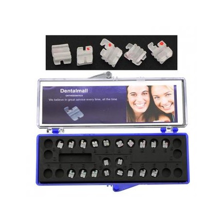 Dental Ortodoncia Brackets de cerámica Tirantes Roth 022 345 Ganchos