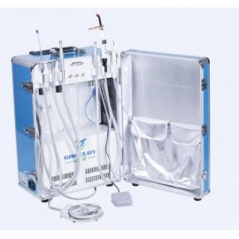 Greeloy® GU-P206 Unidad Dental Portátil con compresor de aire + Escariador + Lamparas de Fotocurado