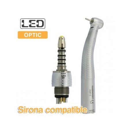YUSENDENT® CX207-GS-PQ Pieza De Mano Alta Velocidad Led con Acoplamiento Rápido Compatible Sirona