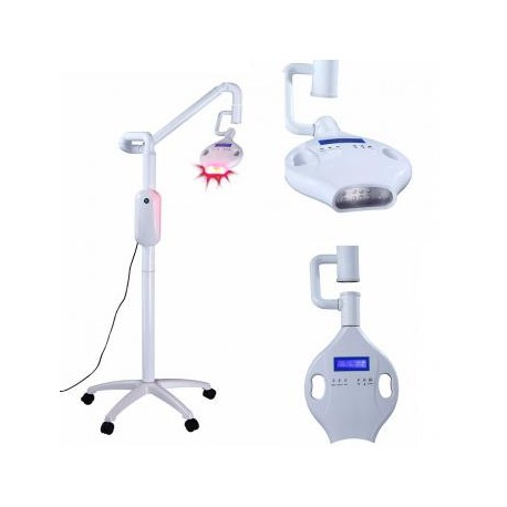 LED Dientes Blanqueamiento Luz 6 Piezas Luz Azul Blanqueamiento Lámpara Piso Soporte Estilo