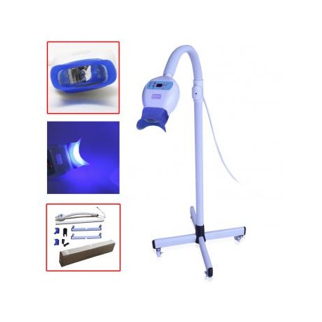 Lámpara de blanqueamiento dental móvile con ruedas para salón de belleza y clínica dental