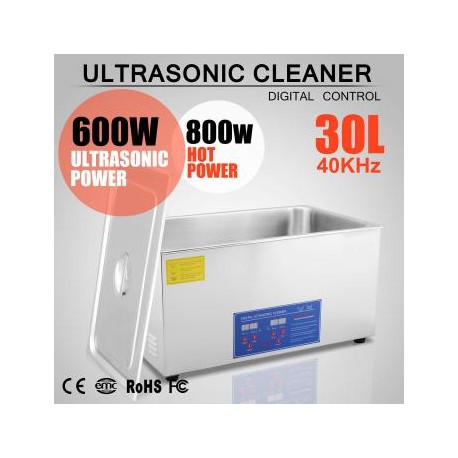 30L Gran Capacidad Máquina Limpiadora Ultrasónica de Acero Inoxidable SUS304 JPS-100A