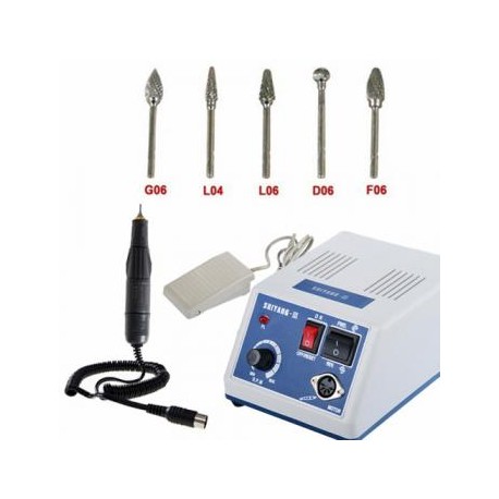 SHIYNAG N3 Micromotor S05 + 10Pcs Fresas de carburo de tungsteno