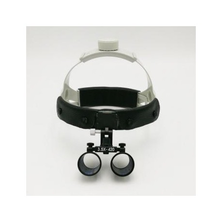 DY-108 3.5X Lupa de cristal quirúrgico con lupa médica diadema de piel