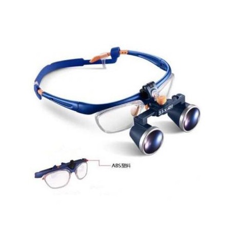 Dental prismáticos Galileo marco lupa gafas 3.5 x 420 mm FD-503G