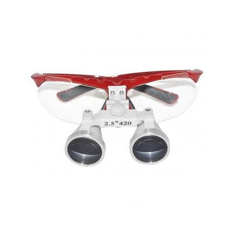 2.5×420MM Médico Quirúrgico Dental Gafas Lupas Binoculares