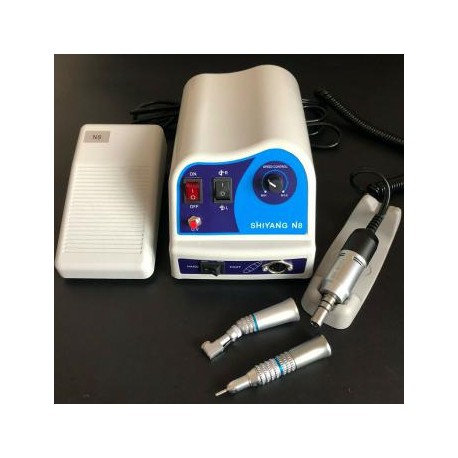 SHIYANG N8 Micromotor Dental S03 Pieza de Mano Contra Recta Aire Motor 35K RPM compatible con Marathon