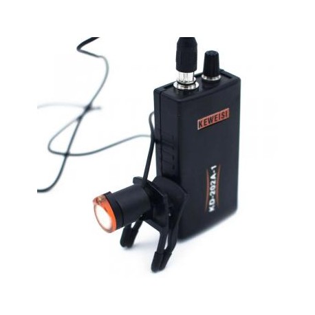 1W Dental Luz de cabeza quirúrgica Faro KD-202A-1 tipo con clip