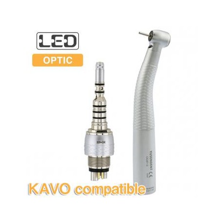 YUSENDENT® COXO CX207-GW-PQ Pieza De Mano Alta Velocidad Led con KAVO compatible Acoplamiento Rápido