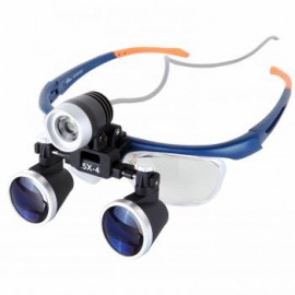 2.5 x 420 mm Lupa dental con faro LED 3W