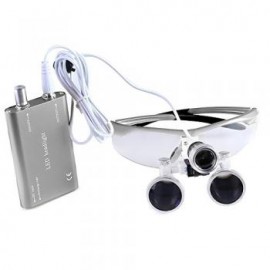 Lupas dental 3,5 x R, con cabeza luz LED
