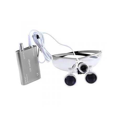 Lupas dental 3,5 x R, con cabeza luz LED